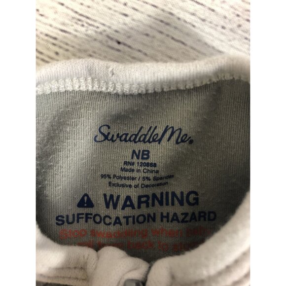 Swaddle Me Newborn Grey Star Velour - Picture 3 of 4